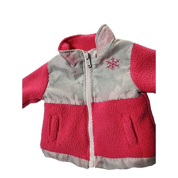 2010 Sophia's Fleece & Nylon Jacket for 18 Inch Dolls Snowflake Pink/Gray Clothi - Picture 4 of 4